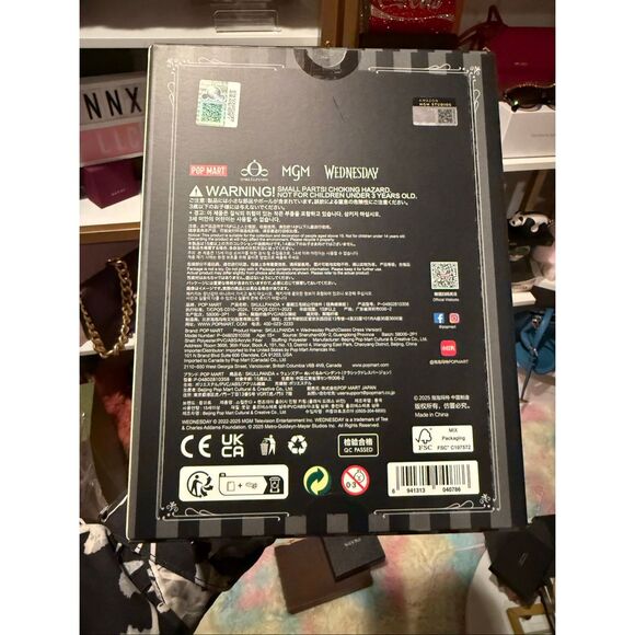 New SKULLPANDA x Wednesday Plush (Classic Dress Version) - Popmart NYC Pop-Up - Picture 5 of 5